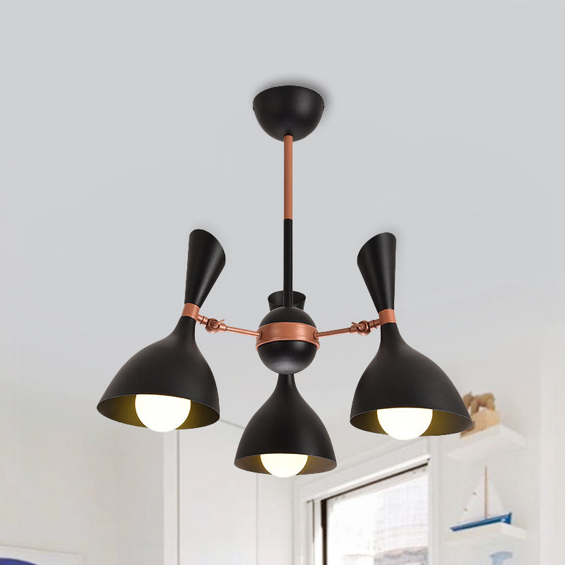 Living Room Kindergarten Pendant Light Metal Contemporary Monochrome Chandelier Clearhalo 'Ceiling Lights' 'Chandeliers' Lighting' options 236920