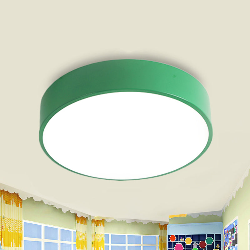 Corridor Dining Table Circle Ceiling Lamp Acrylic Modern Candy Colored Flushmount Light Clearhalo 'Ceiling Lights' 'Close To Ceiling Lights' 'Close to ceiling' 'Flush mount' Lighting' 237049