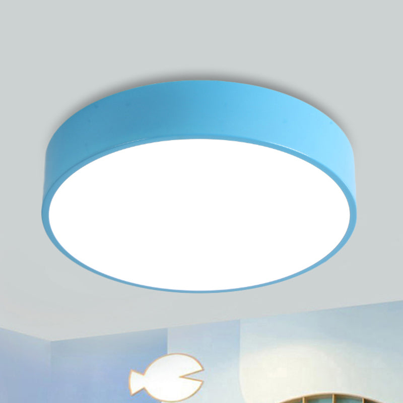 Corridor Dining Table Circle Ceiling Lamp Acrylic Modern Candy Colored Flushmount Light Clearhalo 'Ceiling Lights' 'Close To Ceiling Lights' 'Close to ceiling' 'Flush mount' Lighting' 237052