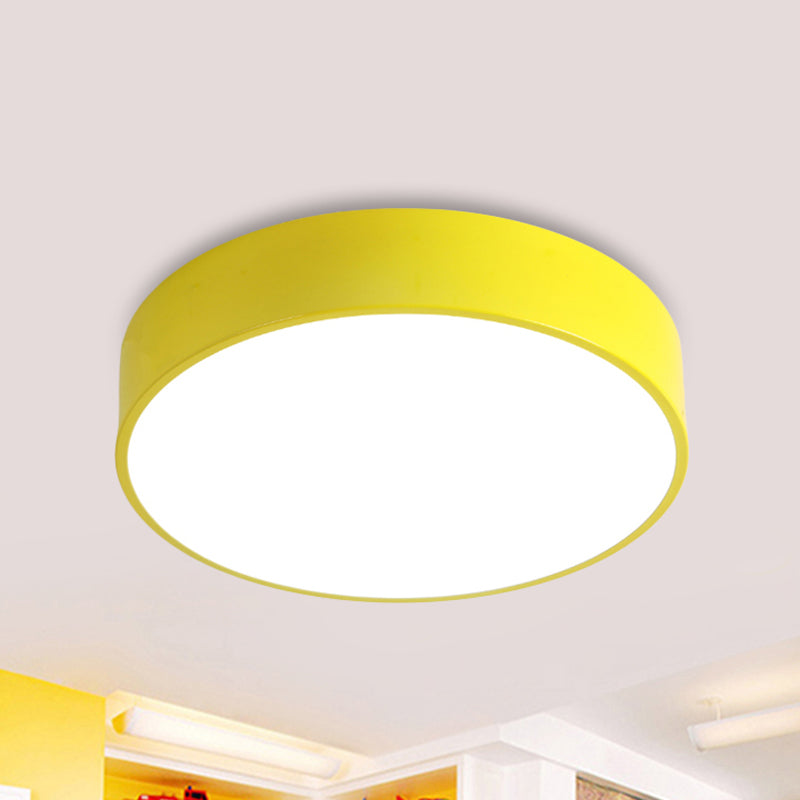 Corridor Dining Table Circle Ceiling Lamp Acrylic Modern Candy Colored Flushmount Light Clearhalo 'Ceiling Lights' 'Close To Ceiling Lights' 'Close to ceiling' 'Flush mount' Lighting' 237054