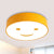 Baby Bedroom Round Flush Mount Light with Smiling Face Acrylic Kids LED Ceiling Lamp Yellow Clearhalo 'Ceiling Lights' 'Close To Ceiling Lights' 'Close to ceiling' 'Flush mount' Lighting' 237256