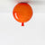 Balloon Semi Mount Lighting Childrens Plastic 1-Light Bedroom Ceiling Light Fixture Orange Clearhalo 'Ceiling Lights' 'Close To Ceiling Lights' 'Close to ceiling' 'Semi-flushmount' Lighting' 2373256