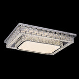 Rectangular LED Ceiling Lighting Modern Beveled Crystal Clear Flushmount for Bedroom Clear 37.5" Clearhalo 'Ceiling Lights' 'Close To Ceiling Lights' 'Close to ceiling' 'Flush mount' Lighting' 2373283