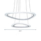 Minimalist Triangular LED Hanging Lamp Acrylic Dining Room Ceiling Chandelier in White White 20.5" Clearhalo 'Ceiling Lights' 'Chandeliers' 'Modern Chandeliers' 'Modern' Lighting' 2373409