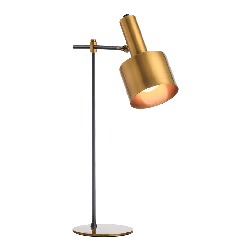 Grenade Metal Reading Book Light Postmodern 1 Bulb Gold-Black Table Lamp with Pivot Gold Clearhalo 'Lamps' 'Table Lamps' Lighting' 2373488