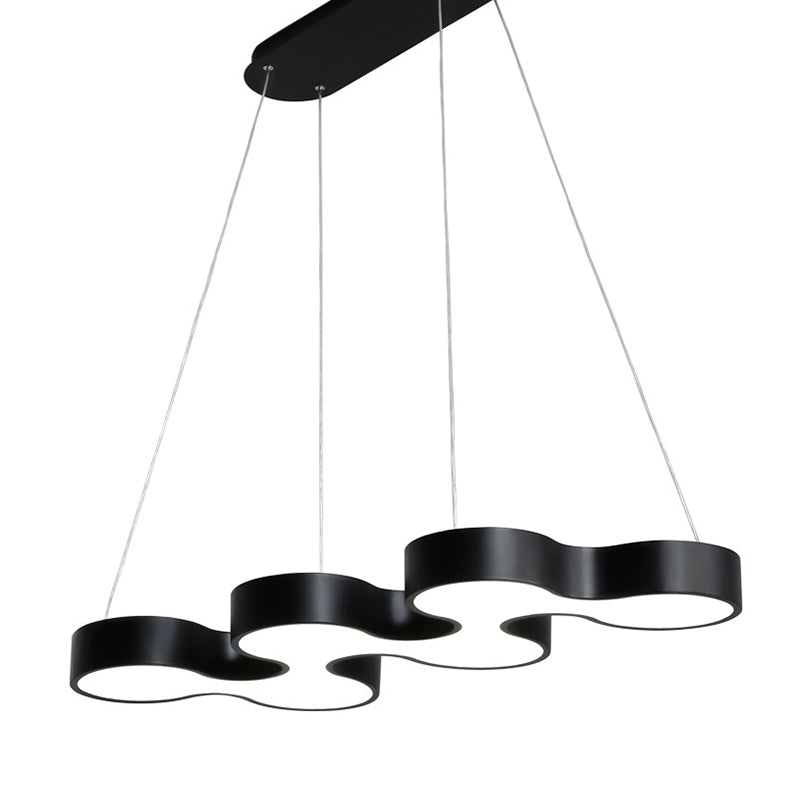 Meandering LED Ceiling Light Novelty Modern Metal Office Chandelier Light Fixture Clearhalo 'Ceiling Lights' 'Chandeliers' 'Modern Chandeliers' 'Modern' Lighting' 2373611