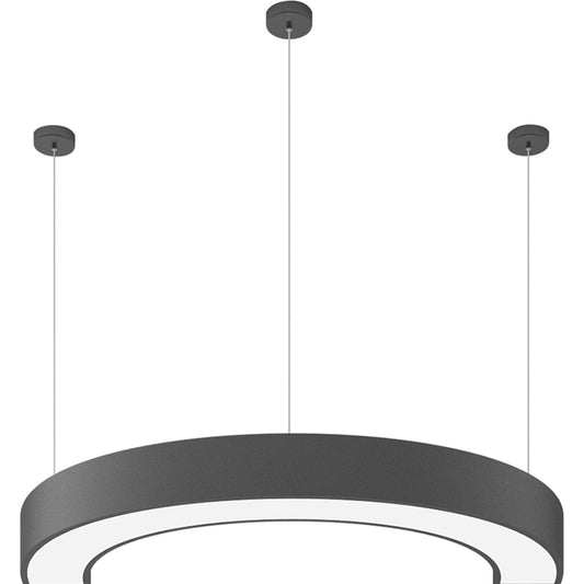 Black Arc LED Chandelier Light Simplicity Metal Hanging Ceiling Light for Gymnasium Clearhalo 'Ceiling Lights' 'Chandeliers' 'Modern Chandeliers' 'Modern' Lighting' 2373638