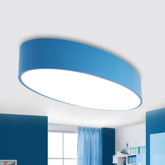 Acrylic Oval LED Flush Mount Light Modern Simple Style Ceiling Lamp for Kid Bedroom Clearhalo 'Ceiling Lights' 'Close To Ceiling Lights' 'Close to ceiling' 'Flush mount' Lighting' 237372