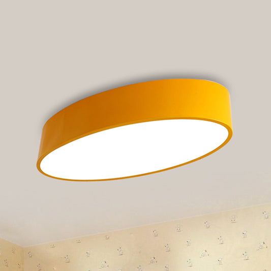 Acrylic Oval LED Flush Mount Light Modern Simple Style Ceiling Lamp for Kid Bedroom Clearhalo 'Ceiling Lights' 'Close To Ceiling Lights' 'Close to ceiling' 'Flush mount' Lighting' 237376