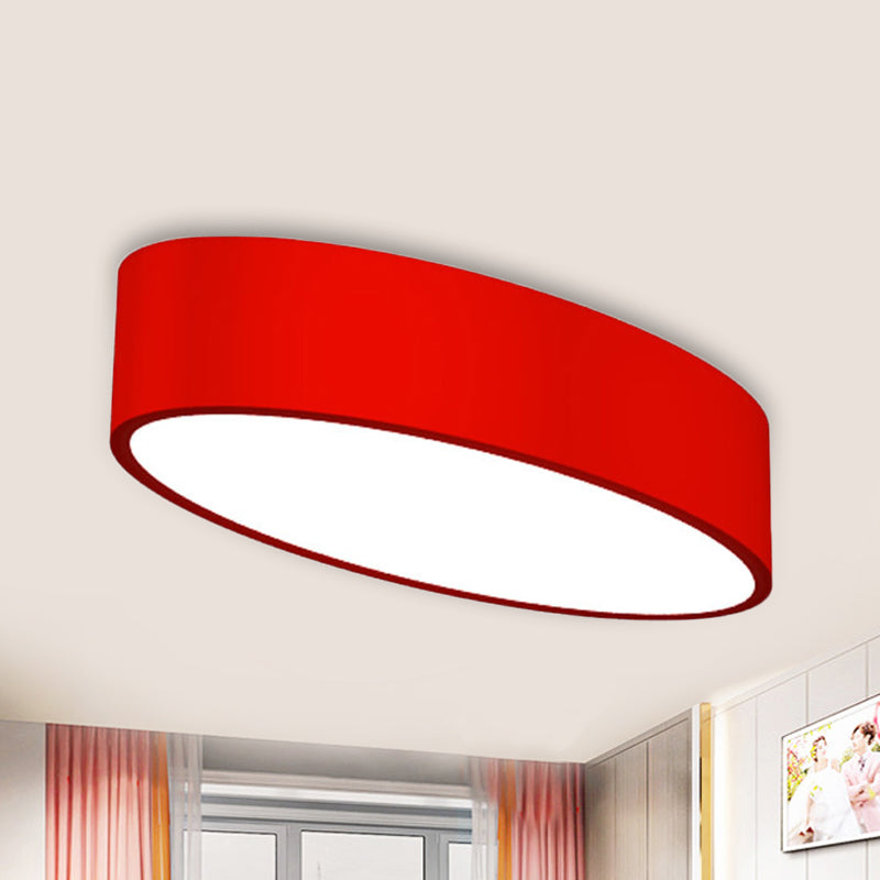 Acrylic Oval LED Flush Mount Light Modern Simple Style Ceiling Lamp for Kid Bedroom Clearhalo 'Ceiling Lights' 'Close To Ceiling Lights' 'Close to ceiling' 'Flush mount' Lighting' 237379