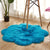 Novelty Shape Solid Color Rug Multicolored Simple Indoor Rug Acrylic Anti-Slip Backing Easy Care Area Carpet for Decoration Dark Blue 2'11" x 2'11" Clearhalo 'Area Rug' 'Casual' 'Rugs' Rug' 2374256