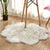 Novelty Shape Solid Color Rug Multicolored Simple Indoor Rug Acrylic Anti-Slip Backing Easy Care Area Carpet for Decoration Gray-White 2'11" x 2'11" Clearhalo 'Area Rug' 'Casual' 'Rugs' Rug' 2374263