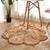 Novelty Shape Solid Color Rug Multicolored Simple Indoor Rug Acrylic Anti-Slip Backing Easy Care Area Carpet for Decoration Yellow-Brown 2'11" x 2'11" Clearhalo 'Area Rug' 'Casual' 'Rugs' Rug' 2374268