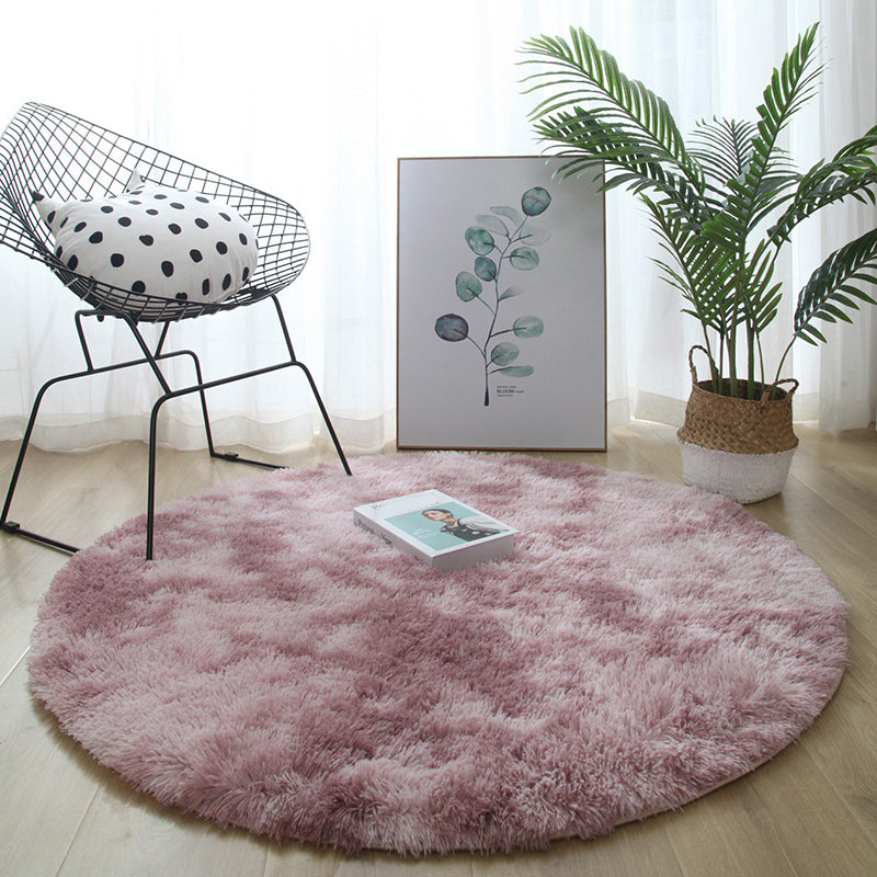 Relaxing Solid Color Rug Multicolored Polypropylene Indoor Rug Non-Slip Backing Easy Care Area Carpet for Decor Pink Clearhalo 'Area Rug' 'Casual' 'Rugs' Rug' 2374275
