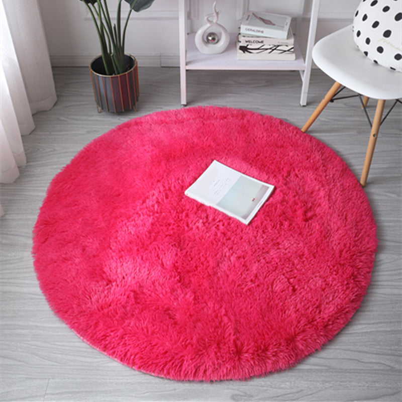 Relaxing Solid Color Rug Multicolored Polypropylene Indoor Rug Non-Slip Backing Easy Care Area Carpet for Decor Rose Red Clearhalo 'Area Rug' 'Casual' 'Rugs' Rug' 2374280