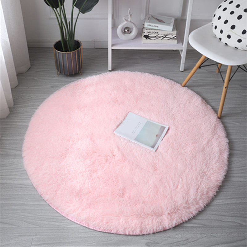 Relaxing Solid Color Rug Multicolored Polypropylene Indoor Rug Non-Slip Backing Easy Care Area Carpet for Decor Light Pink Clearhalo 'Area Rug' 'Casual' 'Rugs' Rug' 2374282