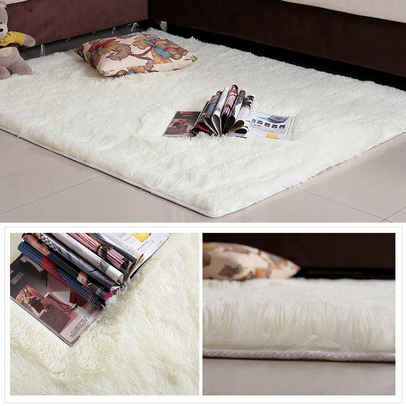 Formal Solidcolored Rug Multi-Color Fluffy Indoor Rug Anti-Slip Backing Stain-Resistant Easy Care Area Carpet for Living Room Clearhalo 'Area Rug' 'Casual' 'Rugs' Rug' 2374286