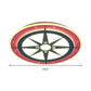 Cartoon Compass LED Flush Mount Light Kids Acrylic Ceiling Lamp in Red for Nursing Room Clearhalo 'Ceiling Lights' 'Close To Ceiling Lights' 'Close to ceiling' 'Semi-flushmount' Lighting' 237430