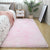 Simple Solid Color Rug Multi Colored Polyster Area Carpet Anti-Slip Backing Machine Washable Area Rug for Bedroom Light Pink Clearhalo 'Area Rug' 'Casual' 'Rugs' Rug' 2374341