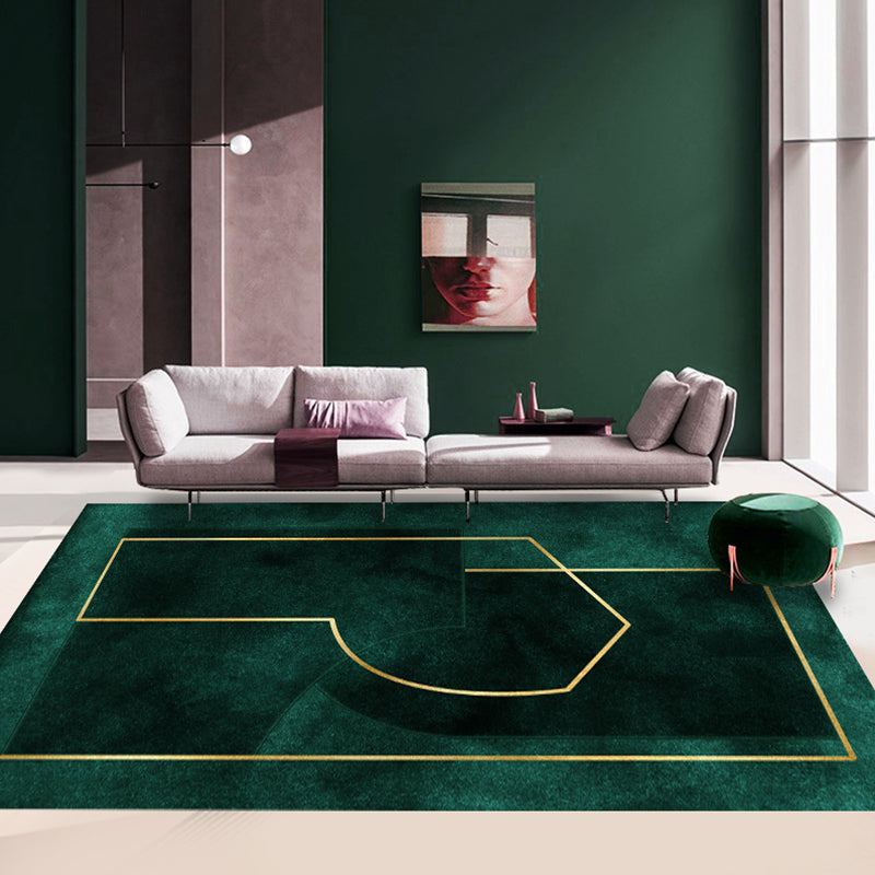 Nordic Geometric Print Rug Multi Colored Polypropylene Indoor Rug Anti-Slip Backing Pet Friendly Area Carpet for Decoration Lemon Green Clearhalo 'Area Rug' 'Rug' 2374366
