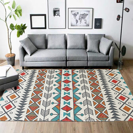 Southwestern Bedroom Rug Multicolored Tribal Printed Area Carpet Jute Pet Friendly Stain-Resistant Indoor Rug Clearhalo 'Area Rug' 'Rugs' 'Southwestern' Rug' 2374391