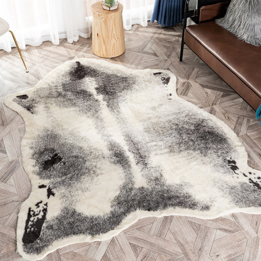Gray Decoration Rug Unique Animal Skin Indoor Rug Polypropylene Pet Friendly Stain-Resistant Area Carpet Grey Clearhalo 'Area Rug' 'Casual' 'Rugs' Rug' 2374399