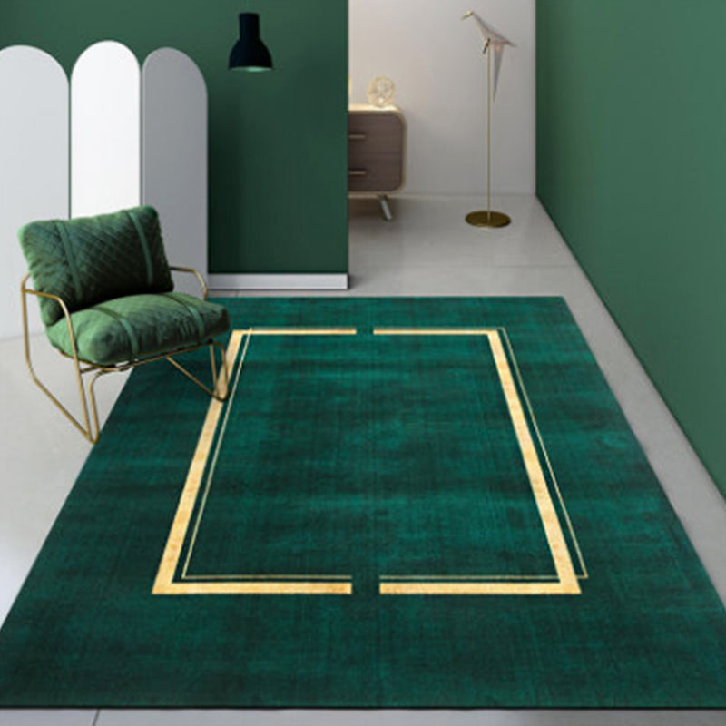 Modern Geometric Print Rug Multi-Color Nylon Area Carpet Non-Slip Backing Easy Care Indoor Rug for Home Decoration Green Clearhalo 'Area Rug' 'Rug' 2374405