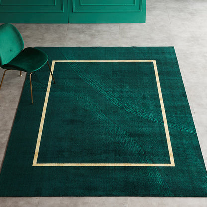 Modern Geometric Print Rug Multi-Color Nylon Area Carpet Non-Slip Backing Easy Care Indoor Rug for Home Decoration Blackish Green Clearhalo 'Area Rug' 'Rug' 2374406