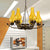 6-Light Crackle Glass Hanging Chandelier Traditional Beige Vase Living Room Pendant Light Fixture Beige Clearhalo 'Ceiling Lights' 'Chandeliers' 'Glass shade' 'Glass' 'Pendant Lights' Lighting' 237450