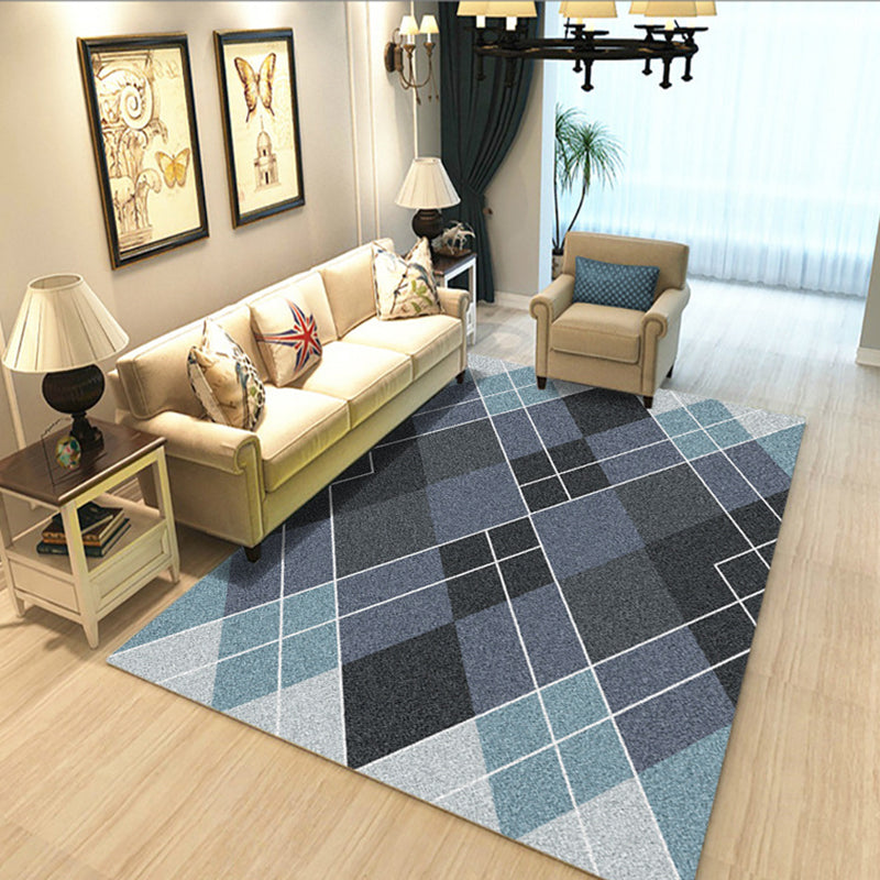 Calming Geometric Print Rug Multi Colored Polyster Area Carpet Non-Slip Backing Pet Friendly Washable Rug for Parlor Clearhalo 'Area Rug' 'Modern' 'Rugs' Rug' 2374617