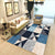 Calming Geometric Print Rug Multi Colored Polyster Area Carpet Non-Slip Backing Pet Friendly Washable Rug for Parlor Dark Blue Clearhalo 'Area Rug' 'Modern' 'Rugs' Rug' 2374622