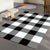 Relaxing Decoration Rug Multi-Color Plaid Printed Indoor Rug Polypropylene Pet Friendly Easy Care Area Carpet Black-White Clearhalo 'Area Rug' 'Modern' 'Rugs' Rug' 2374628