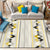 Multi Color Simple Rug Polypropylene Geometric Print Indoor Rug Anti-Slip Backing Pet Friendly Area Carpet for Living Room Light Yellow 6'7" x 9'2" Clearhalo 'Area Rug' 'Modern' 'Rugs' Rug' 2374646