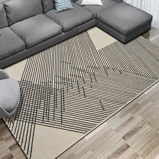Multi Color Simple Rug Polypropylene Geometric Print Indoor Rug Anti-Slip Backing Pet Friendly Area Carpet for Living Room Silver Gray Clearhalo 'Area Rug' 'Modern' 'Rugs' Rug' 2374656
