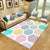 Nordic Living Room Rug Multi-Color Geometric Indoor Rug Synthetics Anti-Slip Backing Machine Washable Area Carpet Pink Clearhalo 'Area Rug' 'Modern' 'Rugs' Rug' 2374704