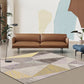 Multi-Color Relaxing Rug Synthetics Geometric Print Area Carpet Non-Slip Backing Washable Indoor Rug for Decoration Camel Clearhalo 'Area Rug' 'Modern' 'Rugs' Rug' 2374708