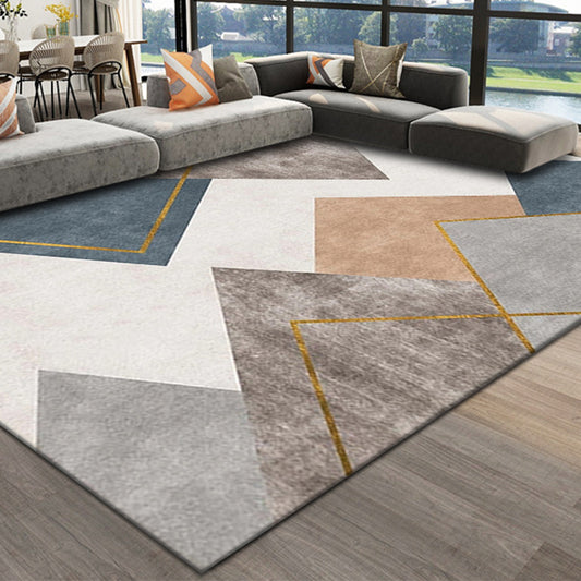 Multi Color Nordic Rug Polypropylene Geo Patterned Area Carpet Pet Friendly Stain-Resistant Indoor Rug for Parlor Clearhalo 'Area Rug' 'Modern' 'Rugs' Rug' 2374713