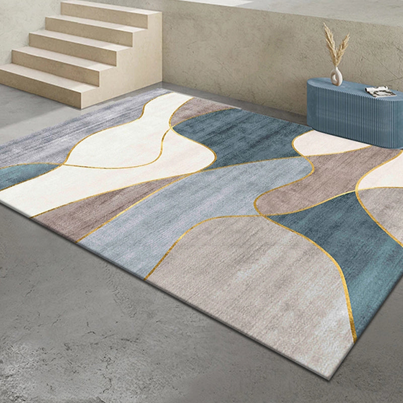 Multi Color Nordic Rug Polypropylene Geo Patterned Area Carpet Pet Friendly Stain-Resistant Indoor Rug for Parlor Camel Clearhalo 'Area Rug' 'Modern' 'Rugs' Rug' 2374715