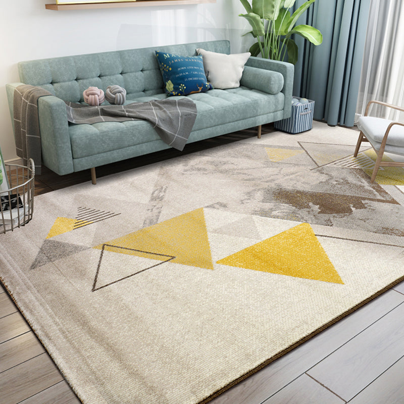 Calming Living Room Rug Multi Colored Geometric Indoor Rug Polypropylene Anti-Slip Easy Care Area Carpet Clearhalo 'Area Rug' 'Modern' 'Rugs' Rug' 2374726