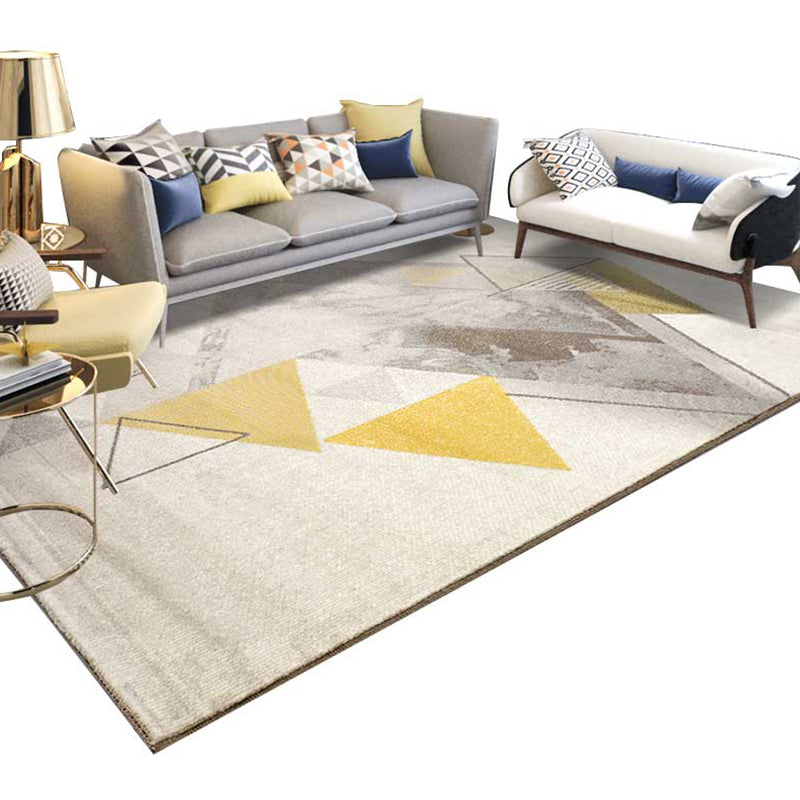 Calming Living Room Rug Multi Colored Geometric Indoor Rug Polypropylene Anti-Slip Easy Care Area Carpet Clearhalo 'Area Rug' 'Modern' 'Rugs' Rug' 2374729