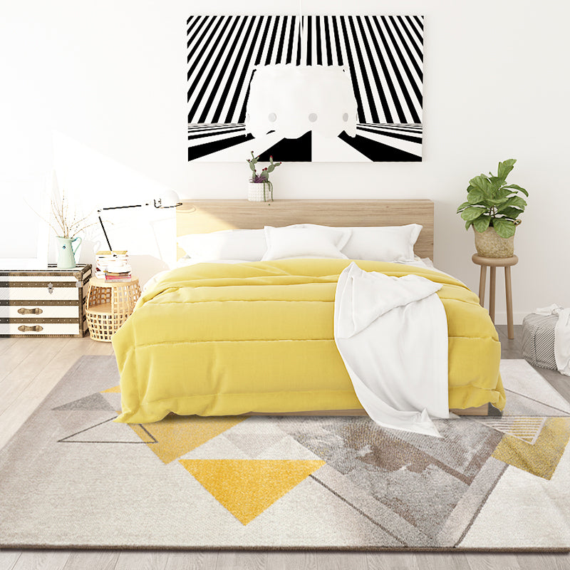 Calming Living Room Rug Multi Colored Geometric Indoor Rug Polypropylene Anti-Slip Easy Care Area Carpet Clearhalo 'Area Rug' 'Modern' 'Rugs' Rug' 2374731