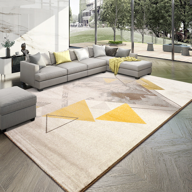 Calming Living Room Rug Multi Colored Geometric Indoor Rug Polypropylene Anti-Slip Easy Care Area Carpet Clearhalo 'Area Rug' 'Modern' 'Rugs' Rug' 2374733