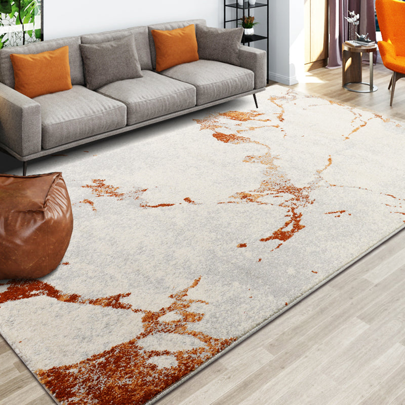 Calming Living Room Rug Multi Colored Geometric Indoor Rug Polypropylene Anti-Slip Easy Care Area Carpet Brown 5'3" x 7'7" Clearhalo 'Area Rug' 'Modern' 'Rugs' Rug' 2374738