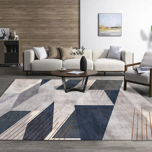 Scandinavian Geometric Pattern Rug Multi Color Polypropylene Carpet Anti-Slip Backing Easy Care Washable Indoor Rug for Living Room Clearhalo 'Area Rug' 'Modern' 'Rugs' Rug' 2374759