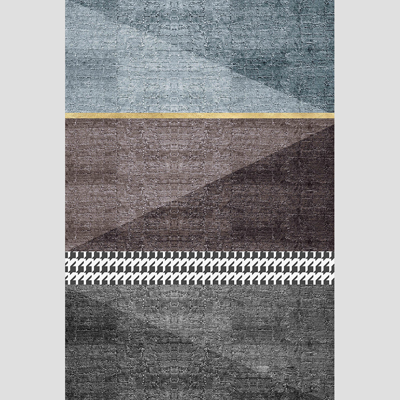 Nordic Decoration Rug Multi Color Geometric Print Indoor Rug Polyster Anti-Slip Backing Stain-Resistant Area Carpet Brown Clearhalo 'Area Rug' 'Modern' 'Rugs' Rug' 2374773