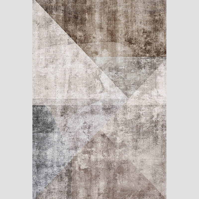 Nordic Decoration Rug Multi Color Geometric Print Indoor Rug Polyster Anti-Slip Backing Stain-Resistant Area Carpet Coffee Clearhalo 'Area Rug' 'Modern' 'Rugs' Rug' 2374778
