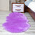 Relaxing Solid Color Rug Multi-Color Artificial Fur Indoor Rug Non-Slip Backing Pet Easy Care Area Carpet for Bedroom Light Purple Clearhalo 'Area Rug' 'Casual' 'Rugs' Rug' 2374818