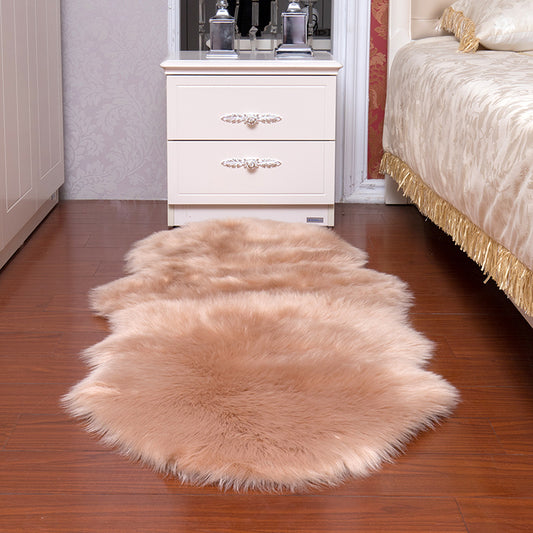 Relaxing Solid Color Rug Multi-Color Artificial Fur Indoor Rug Non-Slip Backing Pet Easy Care Area Carpet for Bedroom Coffee Clearhalo 'Area Rug' 'Casual' 'Rugs' Rug' 2374824