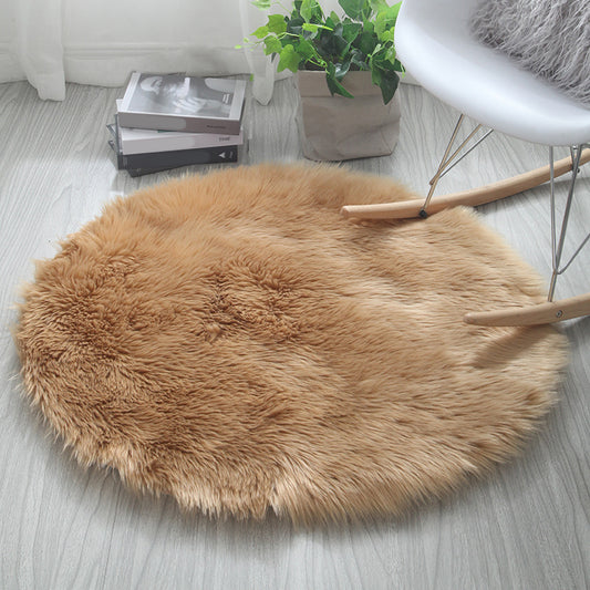 Comfort Bedroom Rug Multi-Color Solid Color Indoor Rug Acrylic Anti-Slip Backing Washable Area Carpet Camel Clearhalo 'Area Rug' 'Casual' 'Rugs' Rug' 2374847
