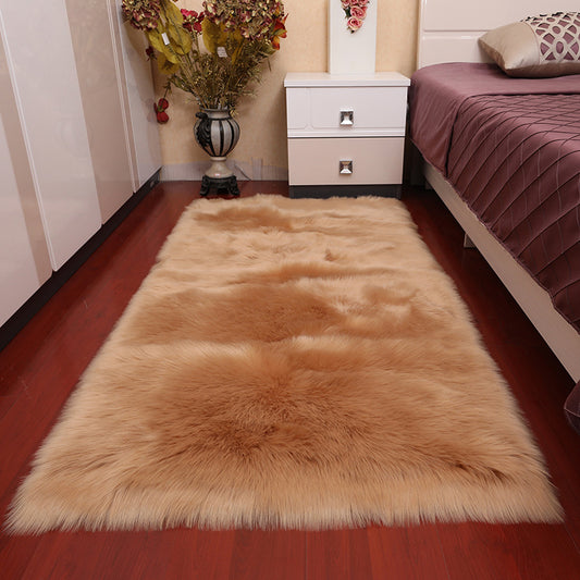 Multi Color Simple Rug Acrylic Solid Color Indoor Rug Non-Slip Backing Pet Friendly Easy Care Area Carpet for Bedroom Khaki Clearhalo 'Area Rug' 'Casual' 'Rugs' Rug' 2374874